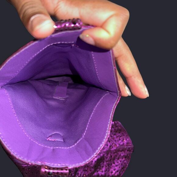 Purple sequin sparkle cowboy/cowgirl boots - Picture 5 of 6